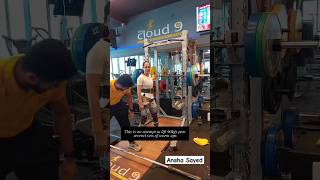 This is an attempt to lift 90kgs post several sets of warm ups gym gymworkout workout anshasayed [upl. by Kiyohara988]