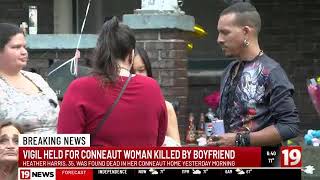 Vigil for Conneaut woman killed by boyfriend [upl. by Endor]