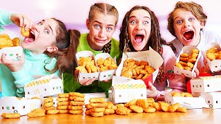 WHO CAN EAT MOST CHICKEN NUGGETS wthe Norris Nuts [upl. by Pesek]