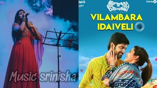 VILAMBARA IDAIVELI by SRINISHA JAYASEELAN tamilsong love trending trendingvideo cover [upl. by Terti]