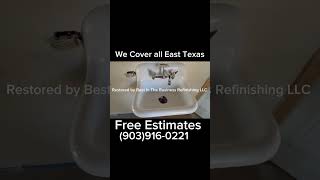 Cast iron bathtub and sink Repair and Refinishing httpswwwbestinthebusinessrefinishingcom [upl. by Eboh]