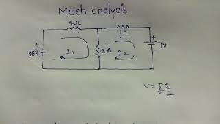 Mesh analysis problem in telugu [upl. by Concepcion822]