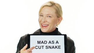 Cate Blanchett Teaches You Australian Slang  Vanity Fair [upl. by Mathre]