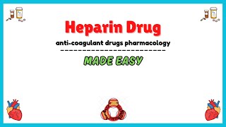 Heparin pharmacology anticoagulant drugs pharmacology clinical pharmacology lectures [upl. by Pizor]