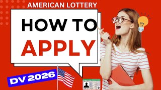 HOW TO REGISTER DV PROGRAM 2026  AMERICAN LOTTERY [upl. by Akeihsat243]