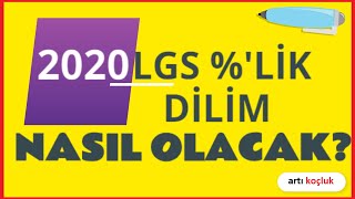 Yüzdelik Dilim ve Yerleşme Kriteri  2020 LGS [upl. by Dorette837]