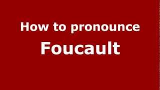 How to Pronounce Foucault  PronounceNamescom [upl. by Ailb]