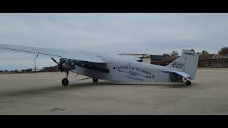 EAA Ford Trimotor taxi Rantoul 1132024 [upl. by Thorr800]