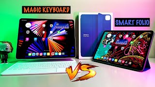 WHICH IS BETTER Magic Keyboard vs Smart Folio for iPad Pro 11quot amp 129quot Cheapest vs Most Expensive [upl. by Eirok860]