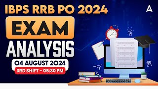 IBPS RRB PO Exam Analysis 2024  RRB PO 3rd Shift Analysis Asked Questions amp Expected Cut Off [upl. by Areic]