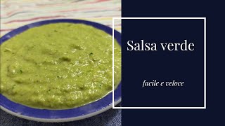 salsa verde per bollito ricetta salsa verde [upl. by Mauretta266]