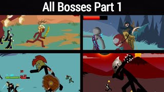 Bosses That Ever Appeared In Stick War Legacy Part 1 [upl. by Desdemona]