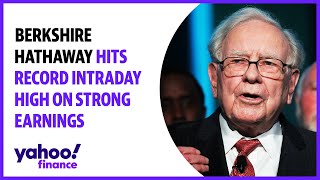 Berkshire Hathaway class B stock hits record intraday high on strong earnings [upl. by Engud]