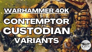 Warhammer 40k Lore  Custodian Contemptor Dreadnoughts [upl. by Koral]