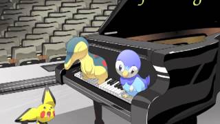 Pokémon GSC  Lavender Town Piano [upl. by Aierbma]