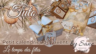 Tuto petit calendrier de lavent quotLe temps des fêtes quot ❄️ 🎄 🧸 by Sane Créativeboutique [upl. by Croner]