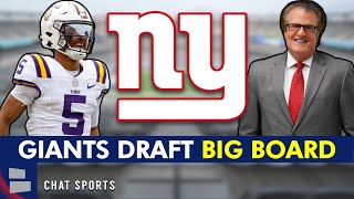 New York Giants 2024 NFL Draft Big Board [upl. by Schaeffer325]