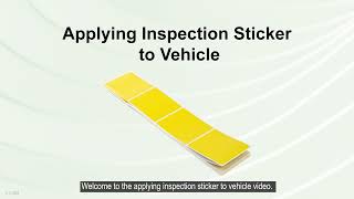 Applying Inspection Sticker to Vehicle [upl. by Myrle]