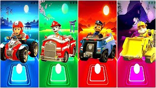 PAW Patrol  Ryder vs Marshall vs Chase vs Rubble 🎶 Tiles Hop EDM Rush 0010 [upl. by Ainessej696]