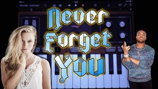 Zara Larsson MNEK  Never Forget You GARAGEBAND TUTORIAL [upl. by Fonzie]