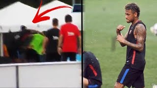 NEYMAR FIGHTS SEMEDO IN TRAINING SESSION amp LEAVES BARCELONA TRAINING MY REACTION [upl. by Aniaj268]