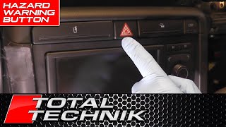 How to Remove Hazard Warning Button COMPLETE GUIDE  Audi A4 S4 RS4  B6 B7 20012008 [upl. by Fairlie121]