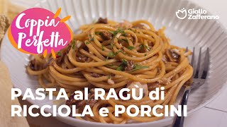 PASTA al RAGÙ di RICCIOLA e PORCINI SECCHI🍄🍝😋 adv [upl. by Bogey]