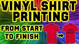 Cuyi Mini Vinyl Shirt Printing  From Start To Finish [upl. by Laehpar812]