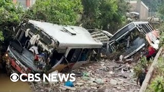 Mudslides flooding kill more than 100 people in Brazil [upl. by Norita]