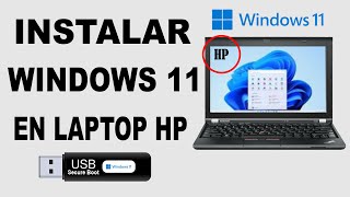 Como instalar Windows 11 en laptop hp 👉 desde cero paso a paso instalar desde USB 2024 [upl. by Phippen]