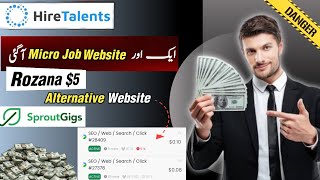 New Earning Hire Talents Micro Job Website  SproutsGigs Alternative Website 2024 Make money online [upl. by Xel53]