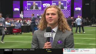 KState Football  2024 Big 12 Media Days  Avery Johnson [upl. by Ytte]