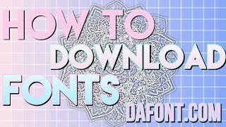 HOW TO DOWNLOAD FONTS ON ANDROID DAFONTCOM [upl. by Chamberlin]