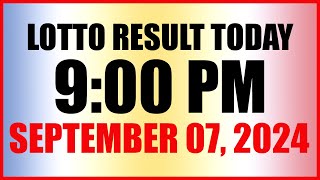 Lotto Result Today 9pm Draw September 7 2024 Swertres Ez2 Pcso [upl. by Mitchell]