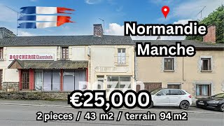 ENG SUB Normandie Manche  € 25000  Maison 2 pieces 43 m2 terrain 94 m2 [upl. by Lenoyl]