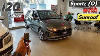 Hyundai i20 Sportz O with Sunroof 2024 ❣️ New i20 Reallife Review 😍 [upl. by Quirita]