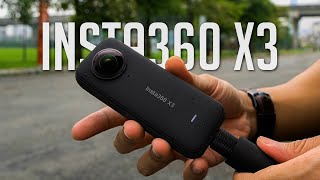 Insta360 X3 Review  Patut ke tak beli [upl. by Ititrefen151]