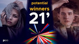 Potential Winners Of Eurovision 2021 [upl. by Aninaj]