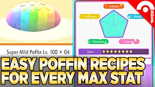 Easy Poffin Recipes for Every Stat Pokemon Brilliant Diamond amp Shining Pearl [upl. by Aicil]