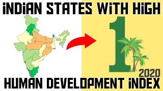 Top 10 Indian States with High HDI 2024  Human Development Index  English [upl. by Lekym963]