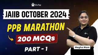 JAIIB October 2024 PPB Marathon Class EduTap  JAIIB PPB Revision MCQ  PPB Syllabus Preparation [upl. by Adnalay]