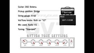 Ampeg GVT15H and GVT15112  Tone Samples and Settings [upl. by Solokin]