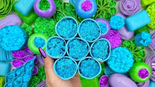 FOAMampGLITTERampSTARCH★Compilation set★ASMR SOAP★Crushing soap★ [upl. by Ivory]