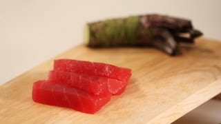 How to Slice Sashimi  Sushi Lessons [upl. by Anahsek]