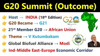 G20 Summits 2023  Key Highlights  Indias G20 Presidency 2023  Current Affairs 2023  modi [upl. by Ardnauq]