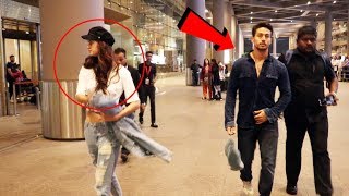 Tiger Shroff And Disha Patani FIGHT AT Airport IGNORES Each Other [upl. by Alih]