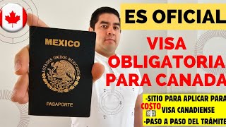 aplica AQUI a tu VISA 🇨🇦 PASO A PASO para tramitarla VISA a Canadá para mexicanos [upl. by Odrahcir568]