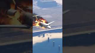 Qatar Airplane A390 Airbus Crash After a Fuel Leakage  GTA V [upl. by Nnylyt]