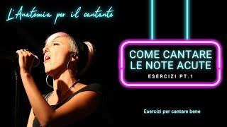 Come cantare le note acute  ESERCIZI PT1 [upl. by Elias828]