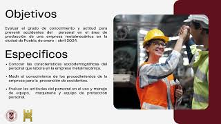 Conocimiento y Actitud para la Prevención de Accidentes del Personal de una Empresa Metalmecánica [upl. by Oedama]